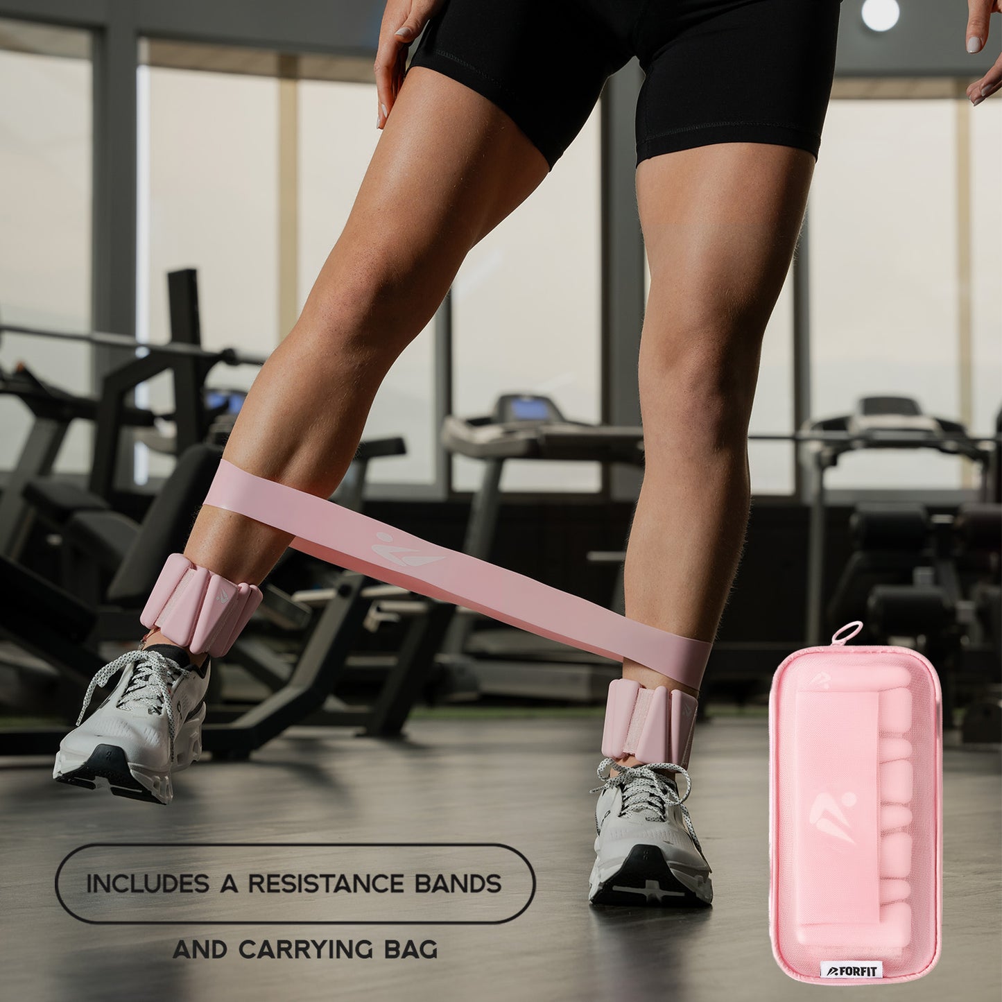 Wrist Weights | Ankle Weights for Women and Men - 2LB Pair (1LB Each) with Resistance Bands
